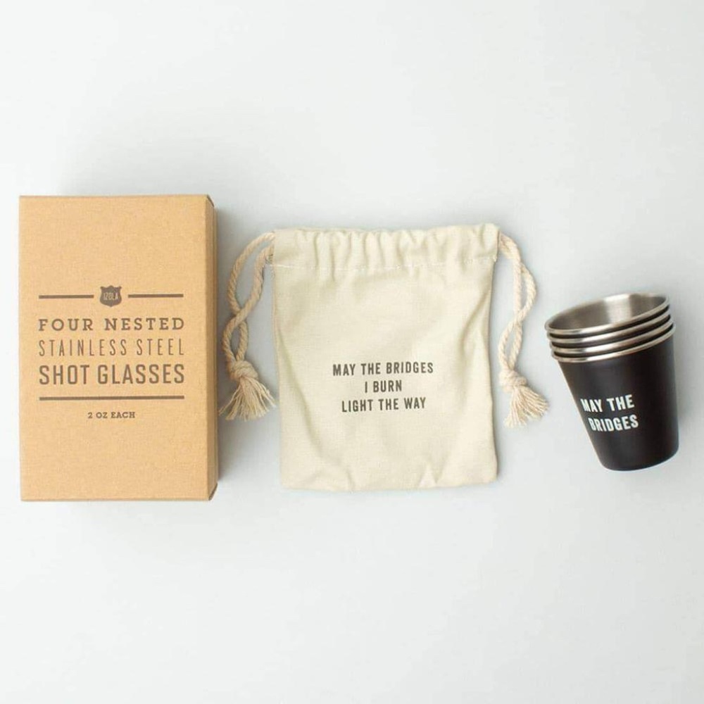 Izola Shot Glass Set with Canvas Bag